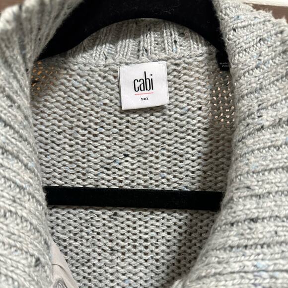 CAbi Square Stitch Snap Button Cardigan Sweater Size Small - Picture 5 of 5